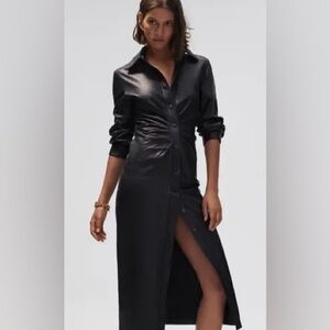 Zara Black Button-Down Dress